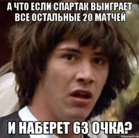 а что если Спартак выиграет все остальные 20 матчей и наберет 63 очка?