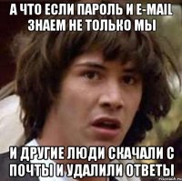 А что если пароль и e-mail знаем не только мы И другие люди скачали с почты и удалили ответы