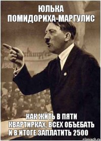 Юлька Помидориха-Маргулис Как жить в пяти квартирках, всех объебать и в итоге заплатить 2500 €