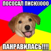 Пососал писю)000 ПАНРАВИЛАСЬ!!!!