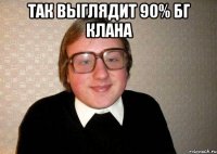 Так выглядит 90% БГ клана 