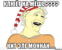 Клюёт на мёше ???? Кит эле моннан.....