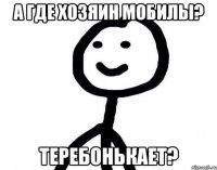 а где хозяин мобилы? теребонькает?