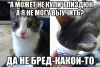 "А может не Кулич пиздюк а я не могу выучить? Да не бред-какой-то