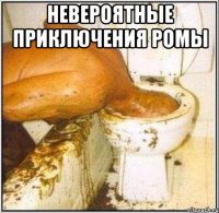 НЕВЕРОЯТНЫЕ ПРИКЛЮЧЕНИЯ РОМЫ 