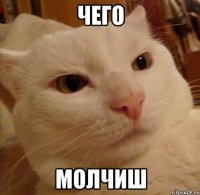 чего молчиш