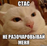 Стас не разочаровывай меня
