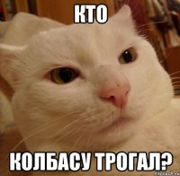 Кто колбасу трогал?