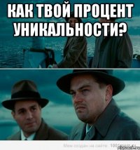 как твой процент уникальности? 