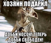 ХОЗЯИН ПОДАРИЛ ДОББИ НОСОК! ТЕПЕРЬ ДОББИ СВОБОДЕН!