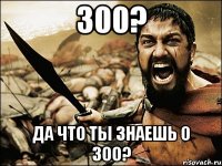 300? Да что ты знаешь о 300?