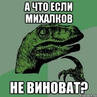 А что если Михалков не виноват?