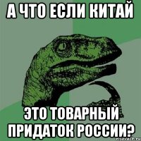 А что если китай это товарный придаток России?