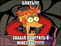 блять!!!! забыл поиграть в minecraft!!!!!!