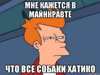 Мне кажется в майнкравте Что все собаки хатико