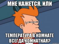 мне кажется, или температура в комнате всегда комнатная?