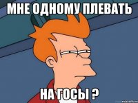 мне одному плевать на госы ?