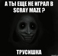 А ты еще не играл в Scray Maze ? ТРУСИШКА