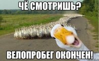 Чё смотришь? Велопробег окончен!