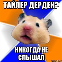 Тайлер Дерден? Никогда не слышал