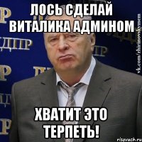 Лось сделай Виталика админом хватит это терпеть!