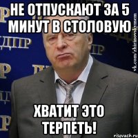 НЕ ОТПУСКАЮТ ЗА 5 МИНУТ В СТОЛОВУЮ ХВАТИТ ЭТО ТЕРПЕТЬ!