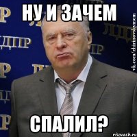 Ну и зачем Спалил?