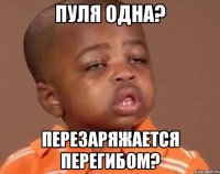 ПУЛЯ ОДНА? ПЕРЕЗАРЯЖАЕТСЯ ПЕРЕГИБОМ?