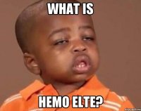 WHAT IS HEMO ELTE?