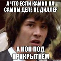 А что если камин на самом деле не диллер а коп под прикрытием