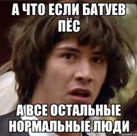 а что если батуев пёс а все остальные нормальные люди