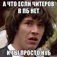 А что если читеров в пб нет И ты просто нуб