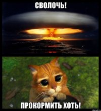 Сволочь! Прокормить хоть!