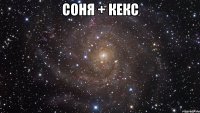 соня + кекс 