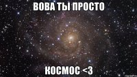 Вова ты просто КОСМОС <3