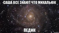 САША ВСЕ ЗНАЮТ ЧТО МИХАЛЬЮК ПЕДИК