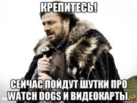 Крепитесь! Сейчас пойдут шутки про watch dogs и видеокарты.