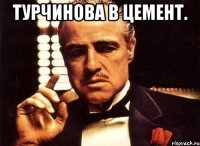 Турчинова в цемент. 