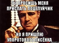 Ты просишь меня прислать поцелуйчик Но я пришлю упоротового лисёнка