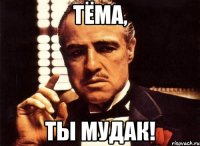 Тёма, ты мудак!