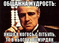 Общажна мудрость: Якшо в когось є Пітбуль, то в нього є і шмурдяк