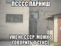 псссс,парниш уже не ссср. можно говорить о сексе