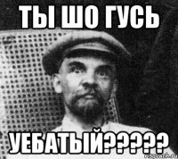 ТЫ ШО ГУСЬ УЕБАТЫЙ?????