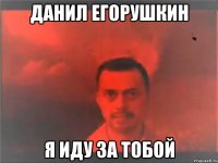 ДАНИЛ ЕГОРУШКИН Я ИДУ ЗА ТОБОЙ