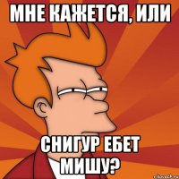 Мне кажется, или Снигур ебет Мишу?
