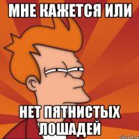 Мне кажется или нет пятнистых лошадей