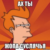 Ах ты жопа суслячья