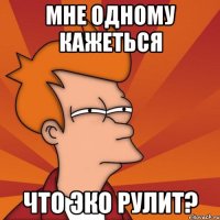 Мне одному кажеться Что ЭКО рулит?