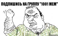 Подпишись на группу "1001 мем"