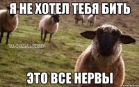 Я НЕ ХОТЕЛ ТЕБЯ БИТЬ ЭТО ВСЕ НЕРВЫ